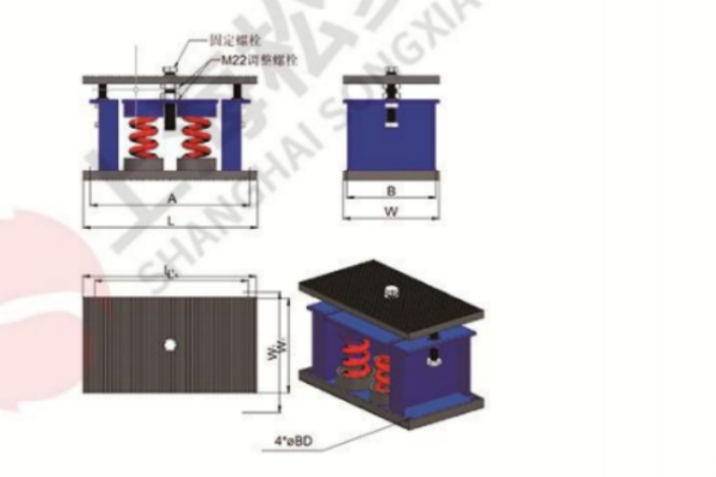 ZTF-4-400型可调式阻尼弹簧减震器