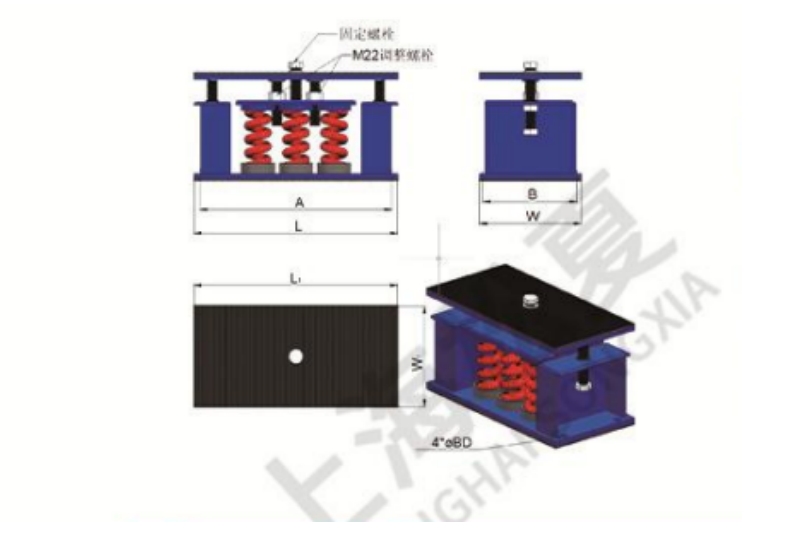 ZTF-6-3600型可调式阻尼弹簧减震器