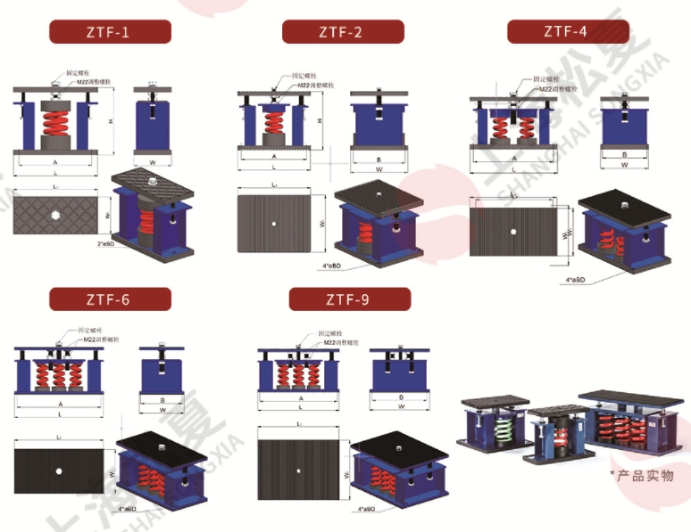 ZTF型弹簧减震器结构图